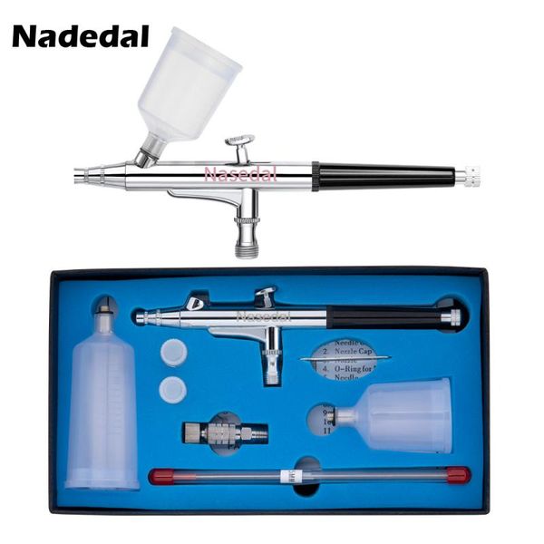20cc 40cc airbrush spray gun double action air brush 0.2/0.3/0.5mm fast joint gravity feed cake tattoo nail art car paint